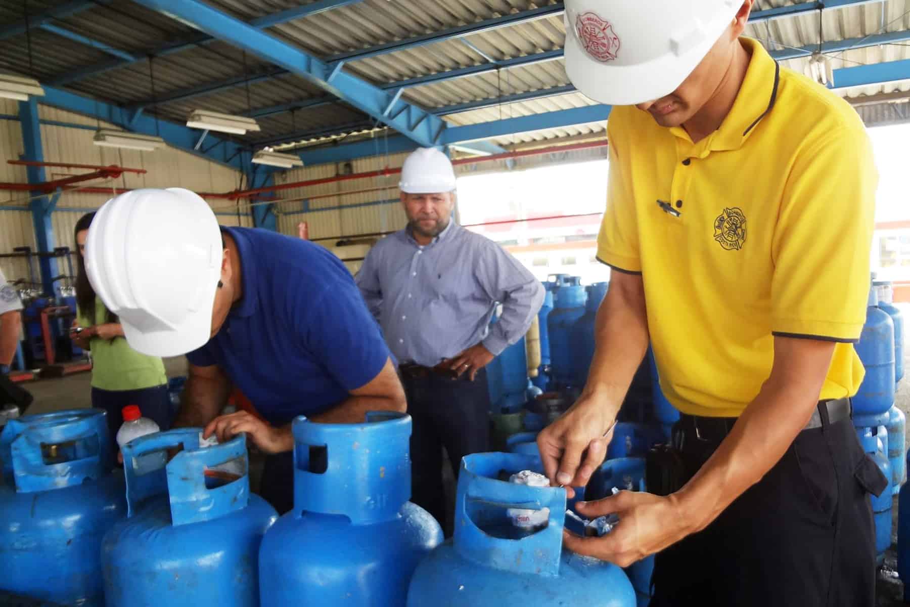 Inspection of propane cylinders