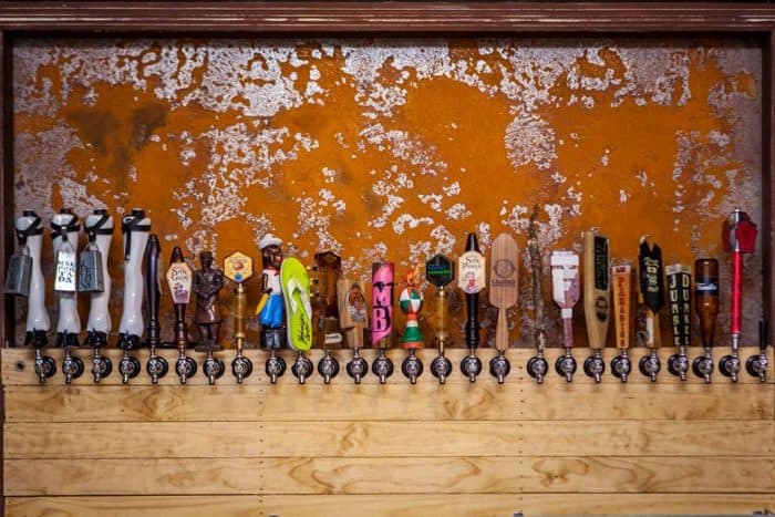 Beer taps at CASA.