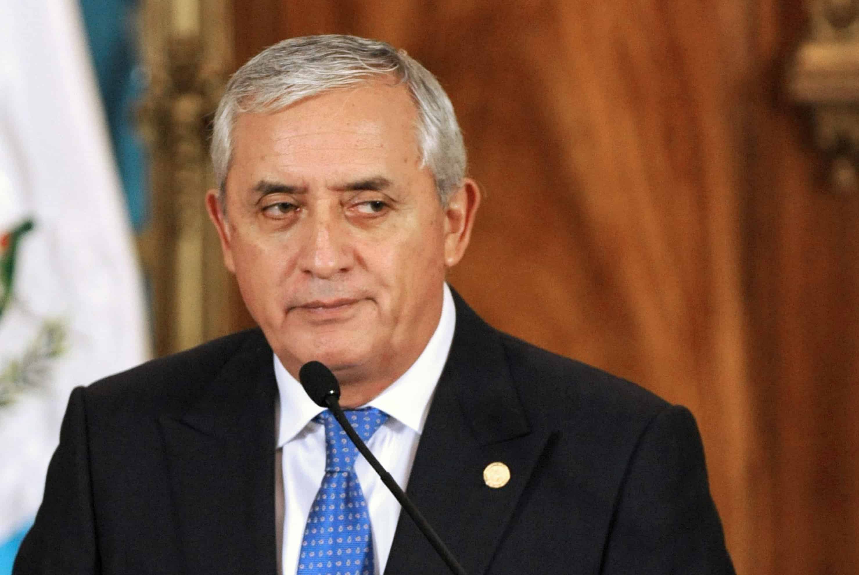 Guatemalan President Otto Pérez Molina speaks at a news conference at the presidential palace in Guatemala City, on Aug. 31, 2015.