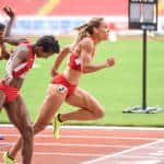 Lolo Jones took home the gold with a run of 12.63 seconds in the women's 110 meter hurdles at the NACAC Championships in San José on Saturday, August 8, 2015.