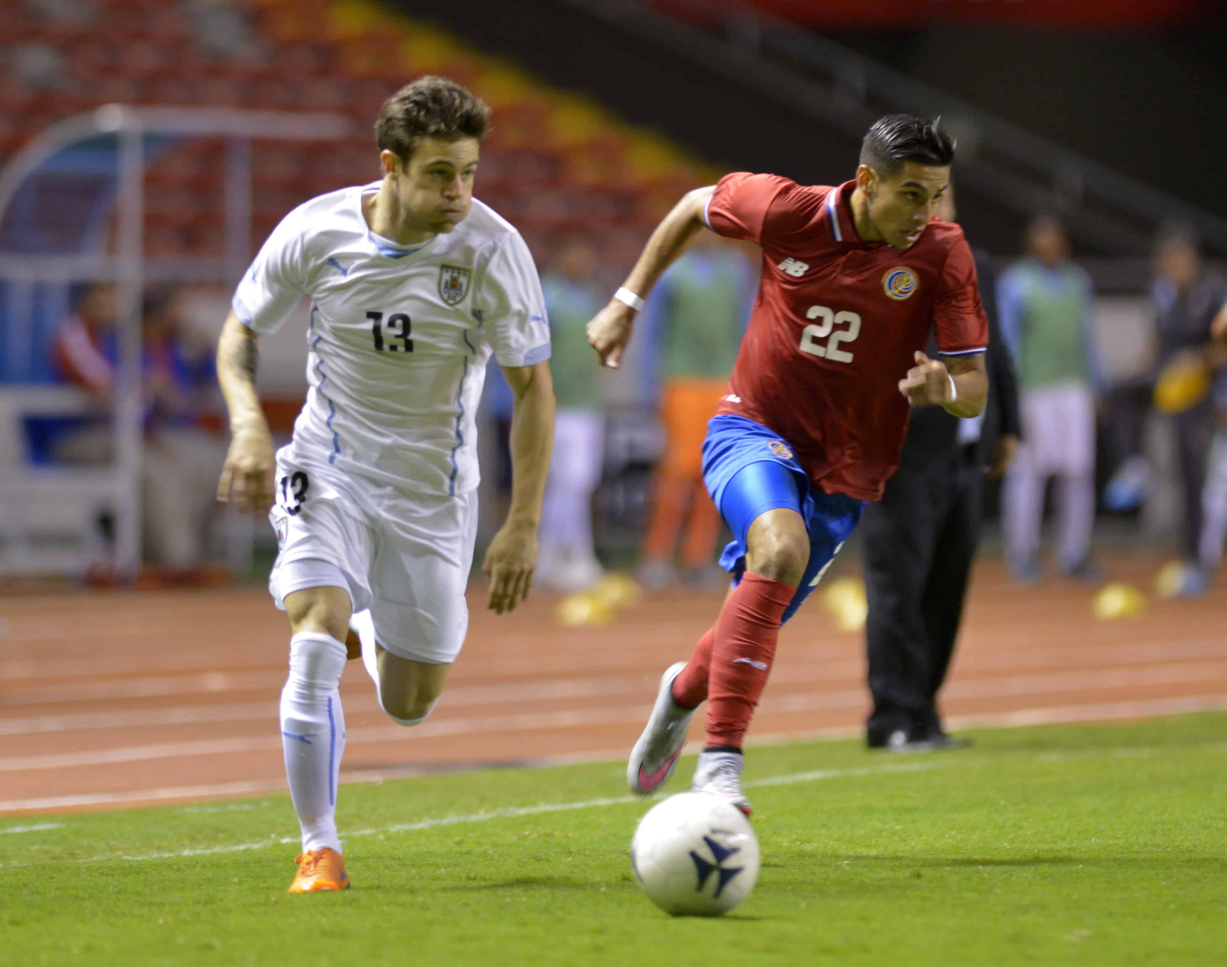 Costa Rica's La Sele vs Uruguay.