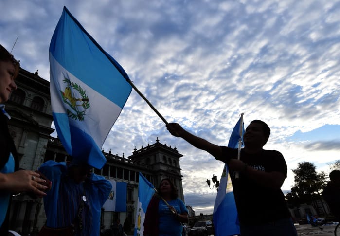 Guatemalans celebrate the resignation of President Otto Pérez Molina.