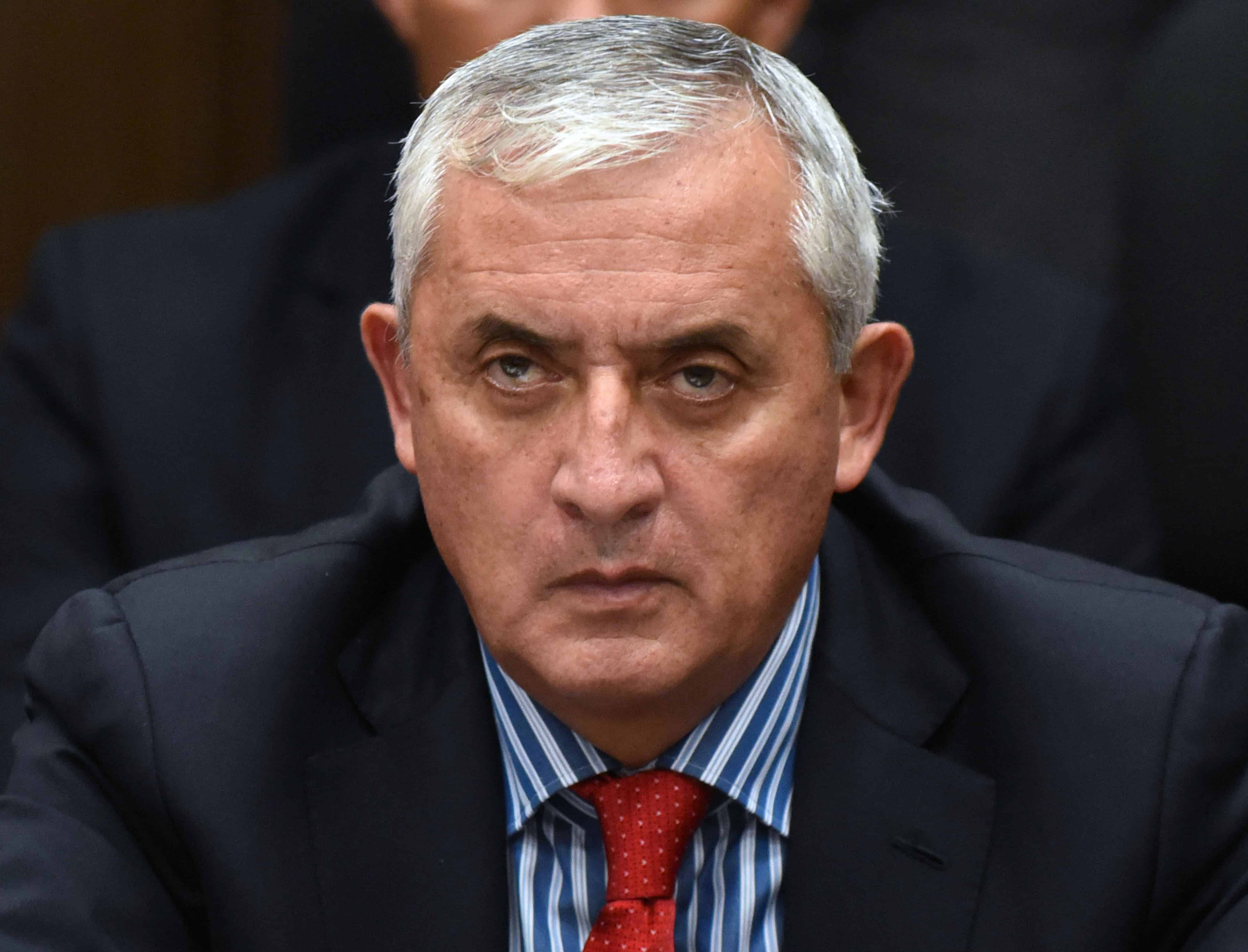 Guatemalan ex-President Otto Pérez Molina attends a hearing at the Supreme Court in Guatemala City on Sept. 3, 2015.