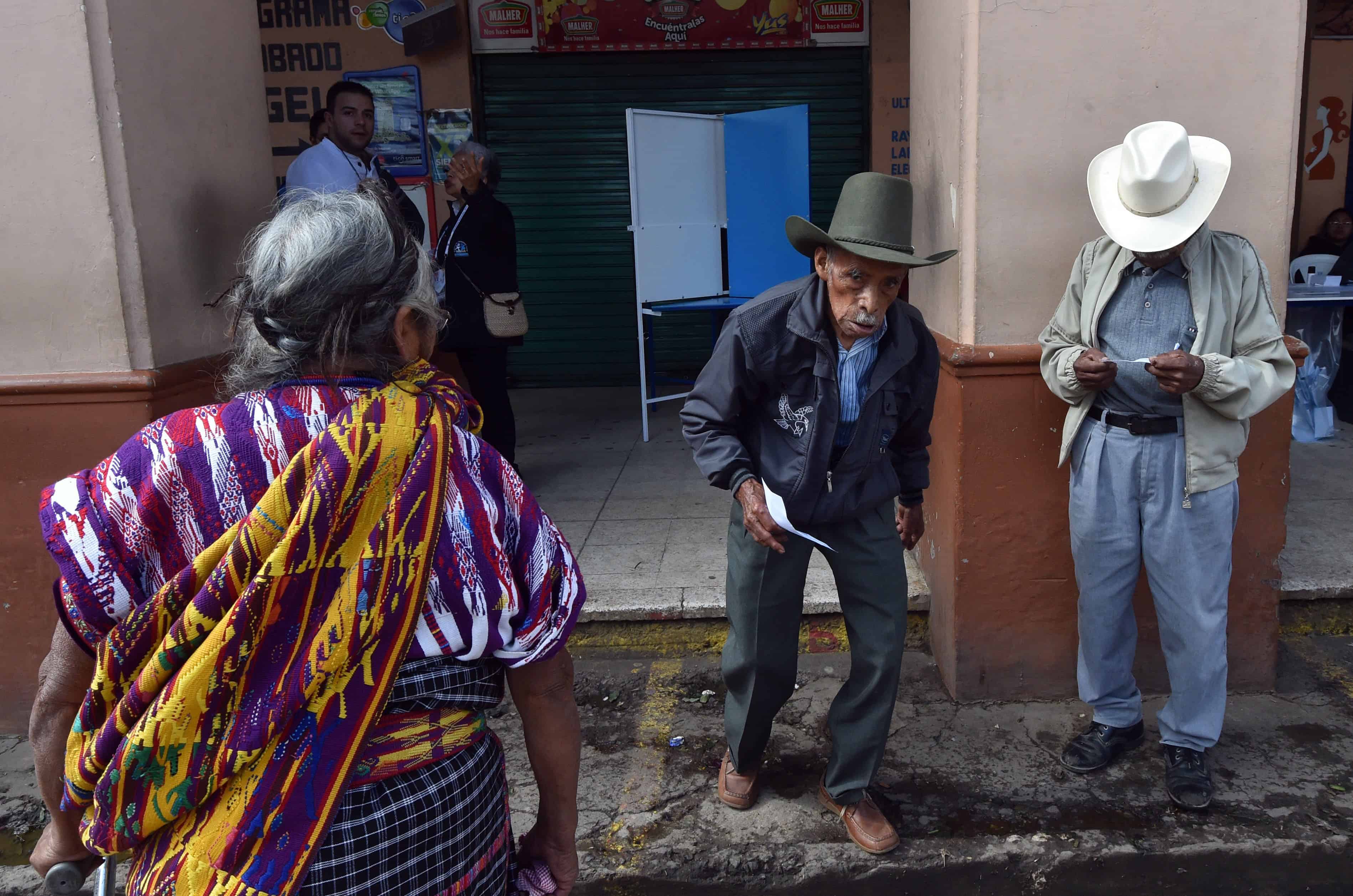 A polling station in San Juan Sacatepéquez, 40 km west of Guatemala City, during general elections on Sept. 6, 2015.