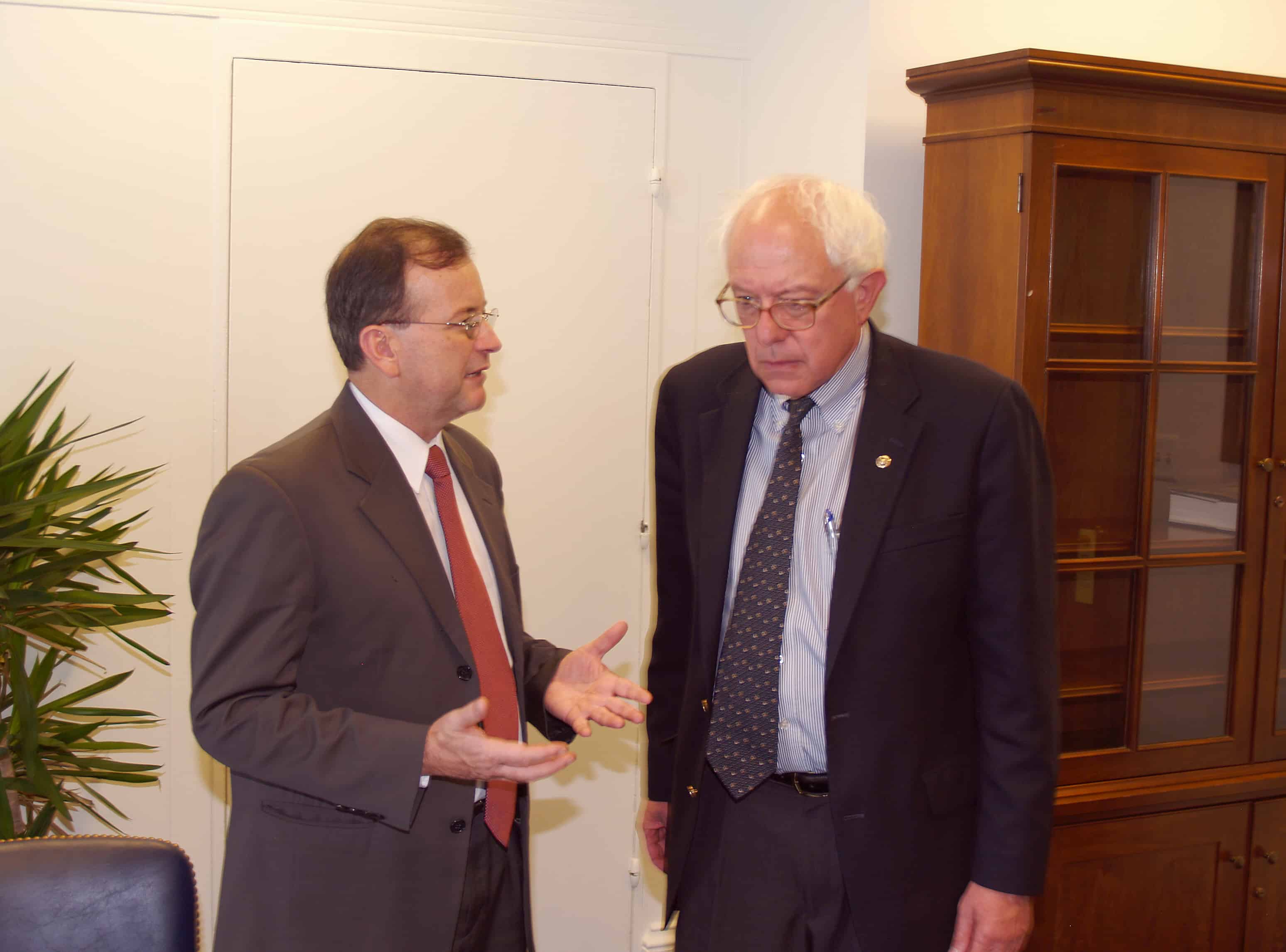 Ottón Solís and Bernie Sanders.