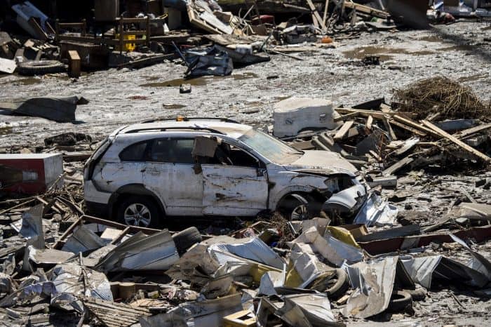 Chile earthquake damage.