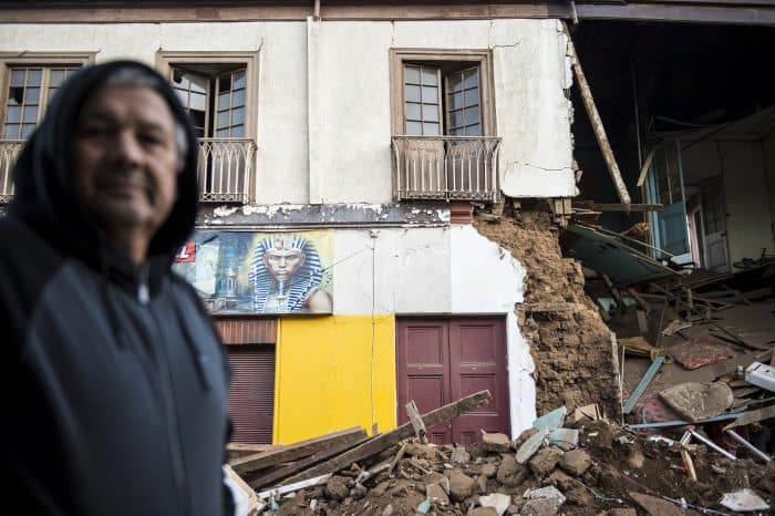 Chile earthquake survivors.