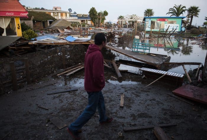 Chile earthquake survivors.