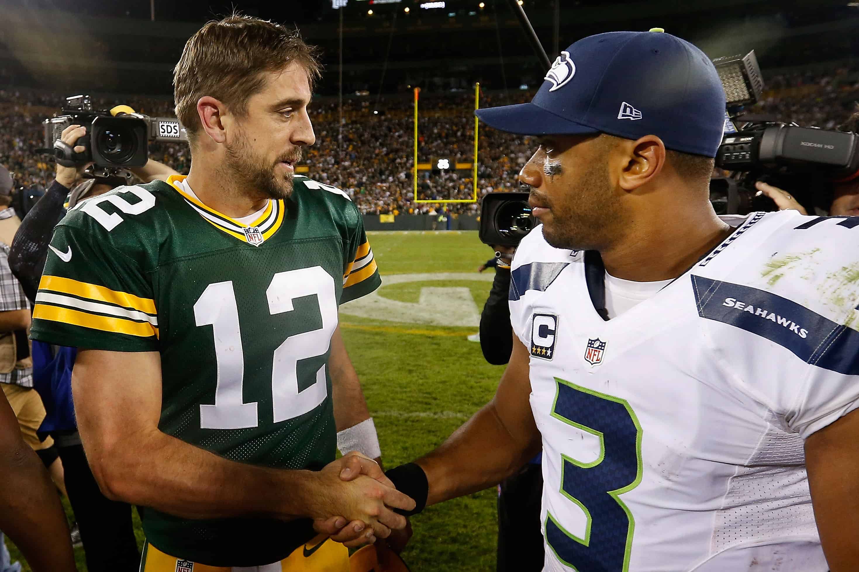 NFL: Green Bay Packers and Seattle Seahawks QBs.