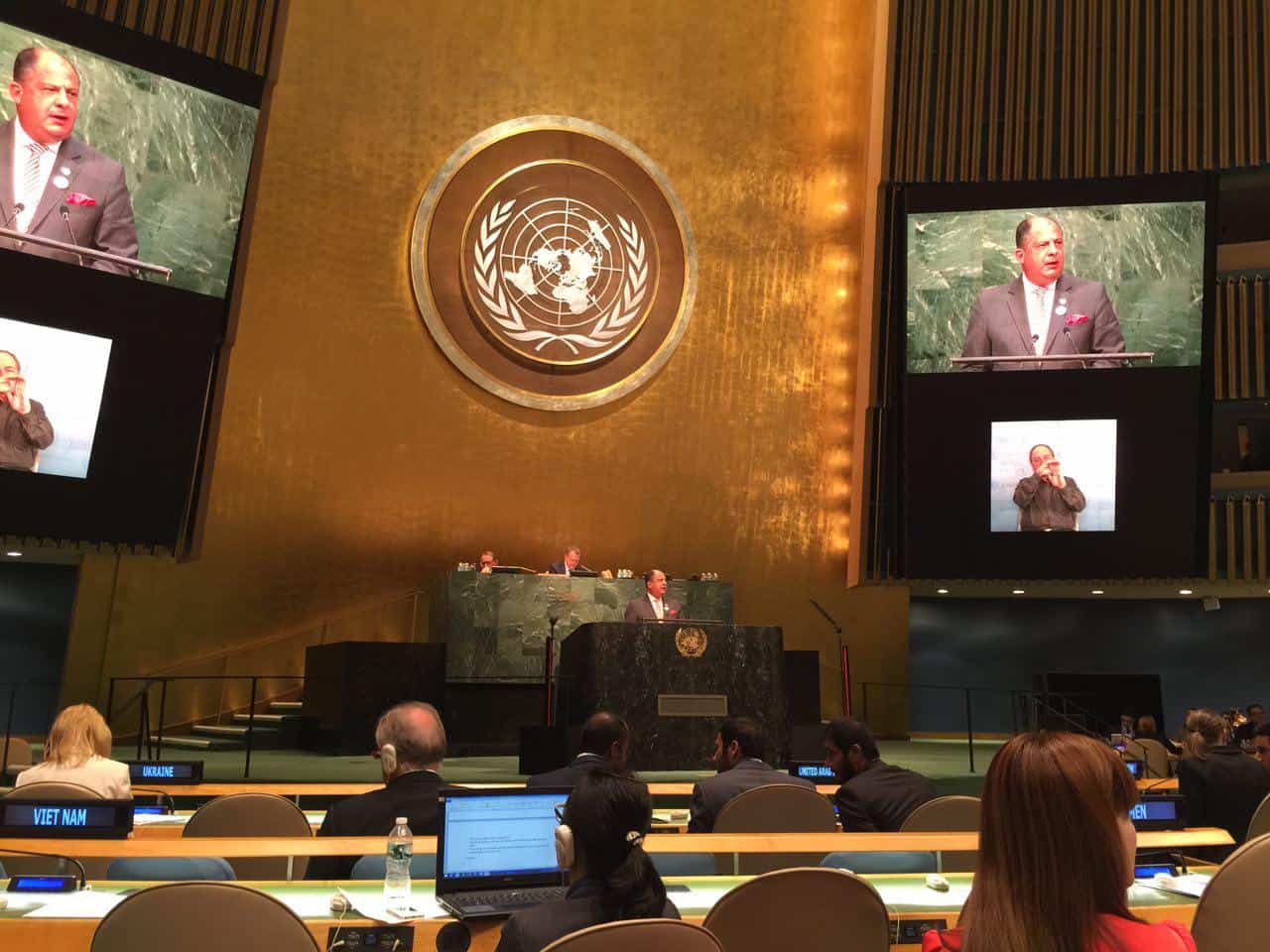 Luis Guillermo Solis at the U.N.