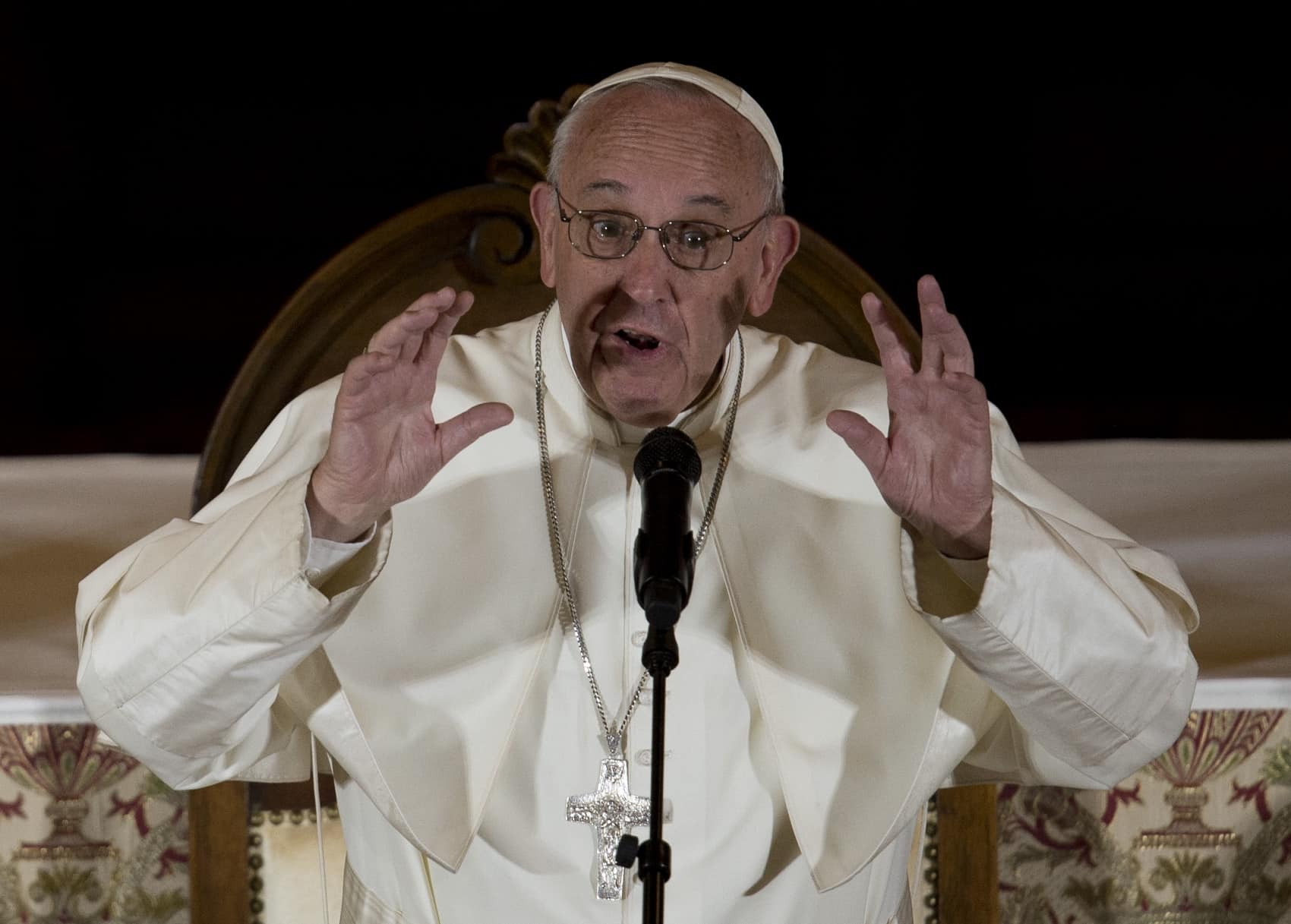 Pope Francis speaks to Bishops on US visit