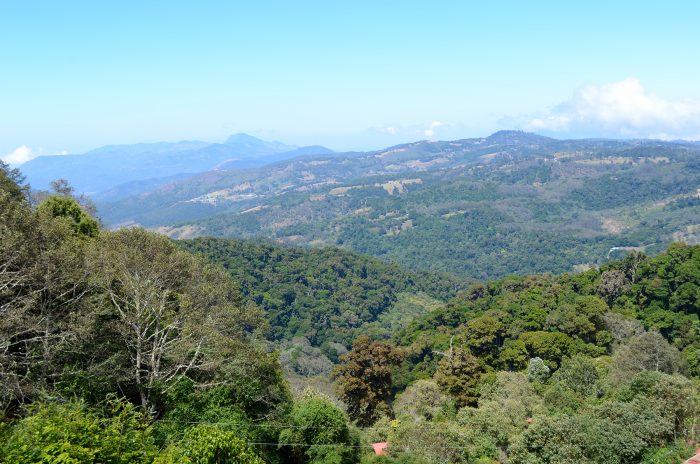 View from one of the roads in Santa María de Dota.