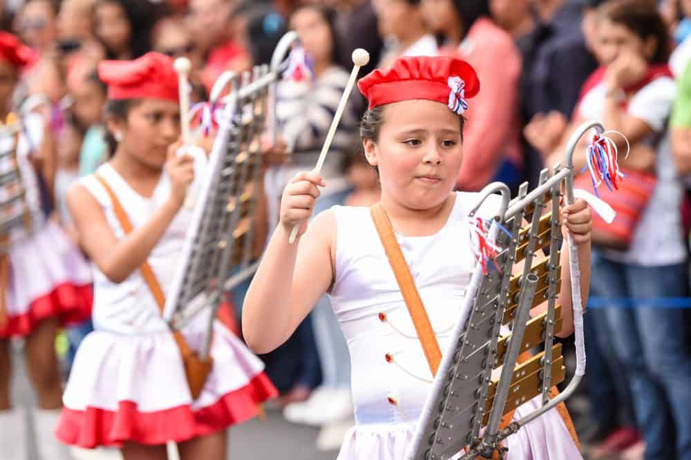 Costa Rica's Independence Day Parade.