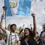 Constitution Square, Guatemala City on June 20, 2015. Pressure mounted for then-President Otto Pérez Molina to resign. He would do just that a little over two months later.
