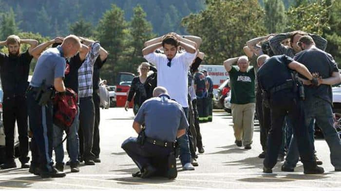 School shooting at Oregon college.