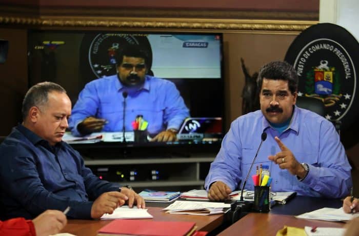 Venezuela President Nicolás Maduro and Diosdado Cabello.