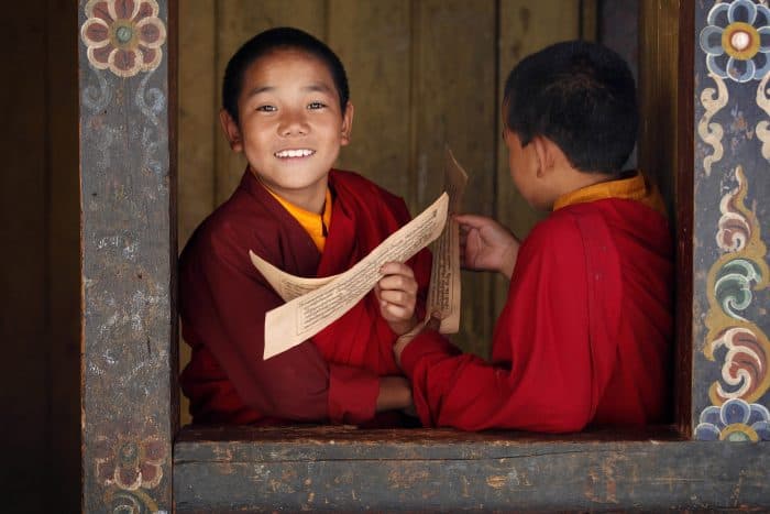 Bhutan monks