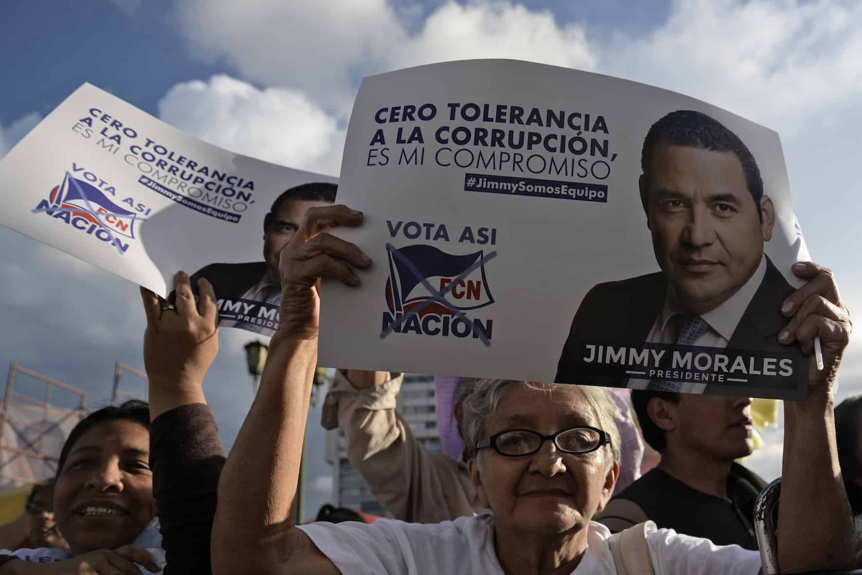supporters of Jimmy Morales