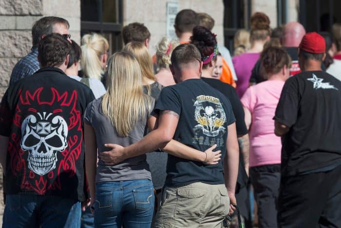 Oregon college shooting vigil.