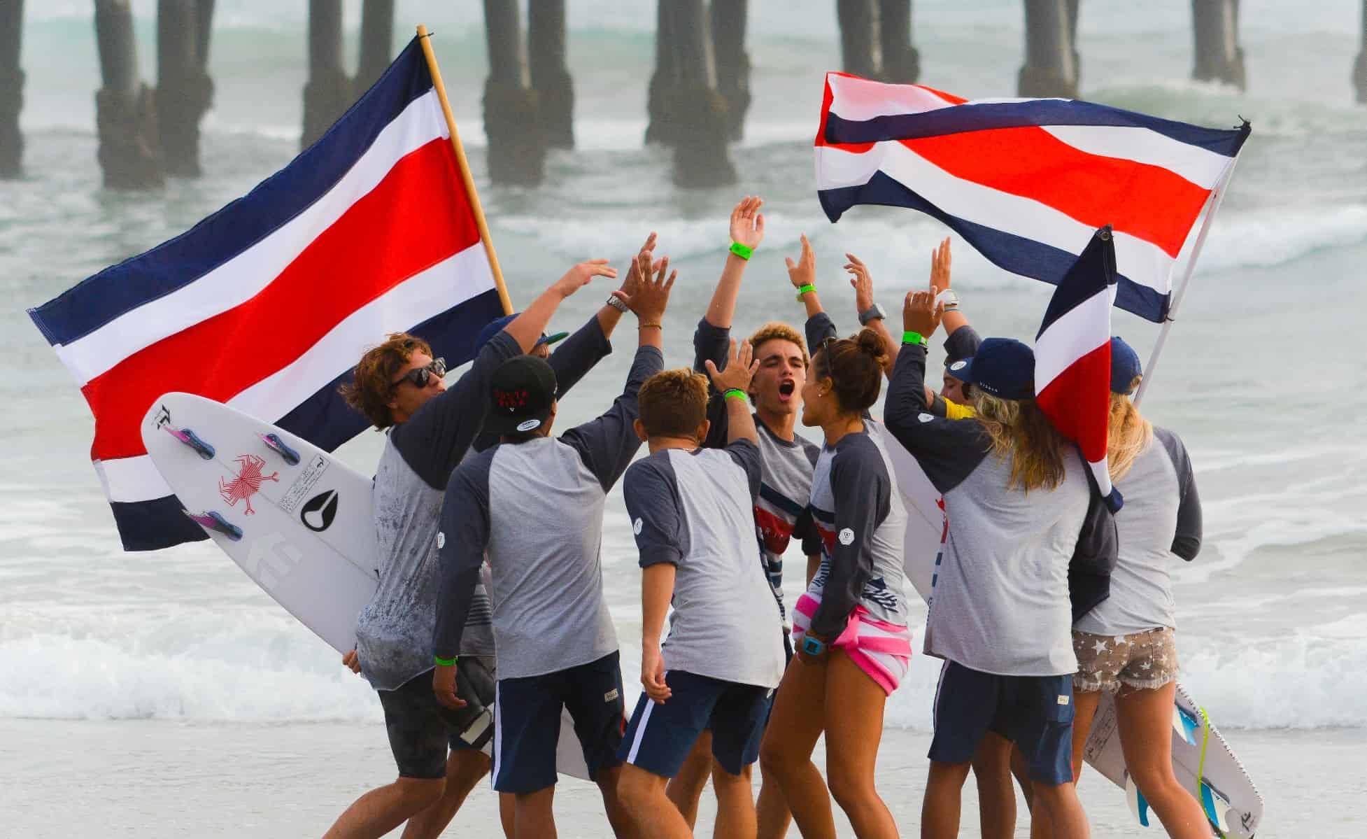 Costa Rica finishes eighth in World Junior Surfing Championship