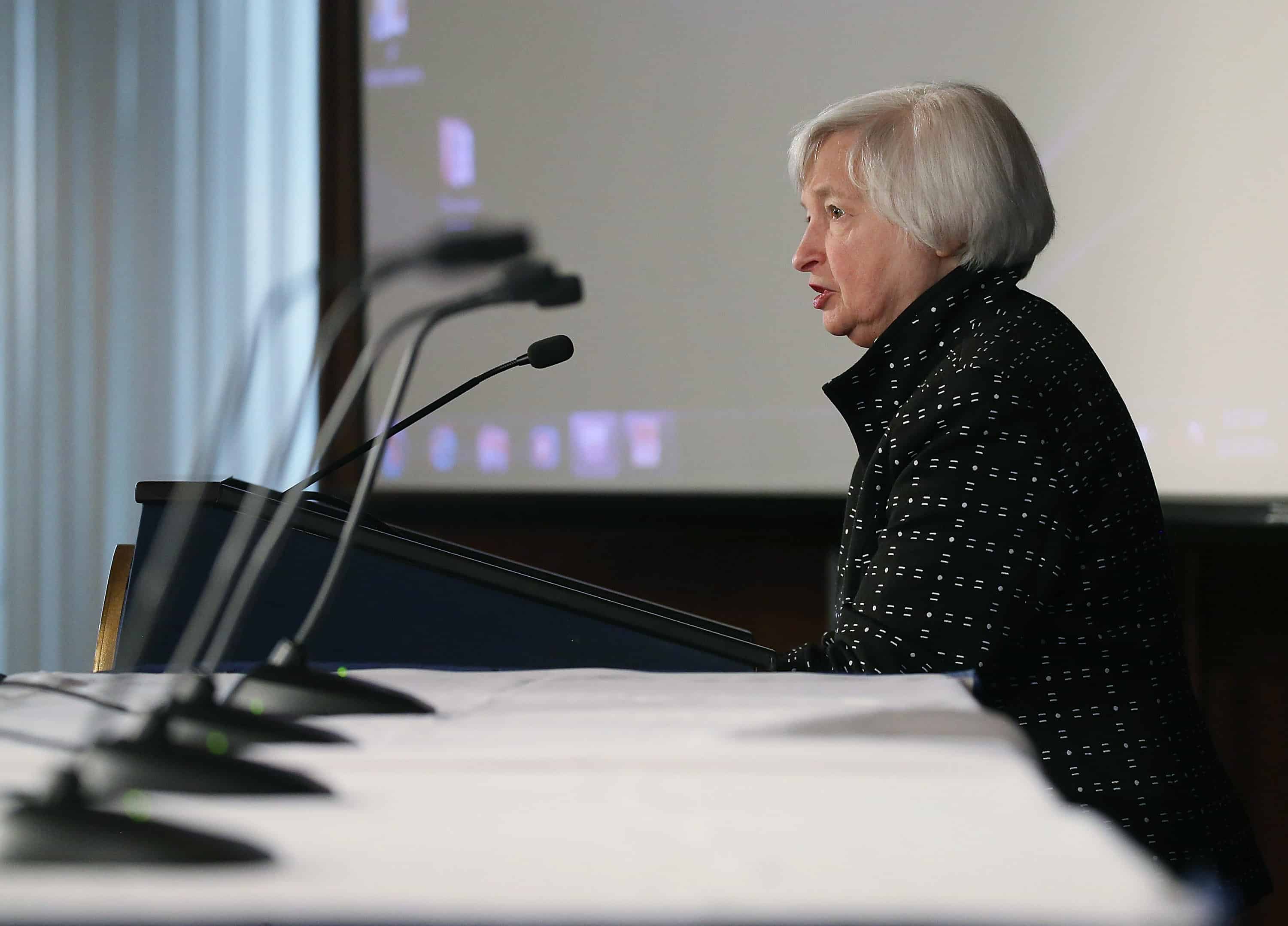 US interest rates: Fed chair Janet Yellen