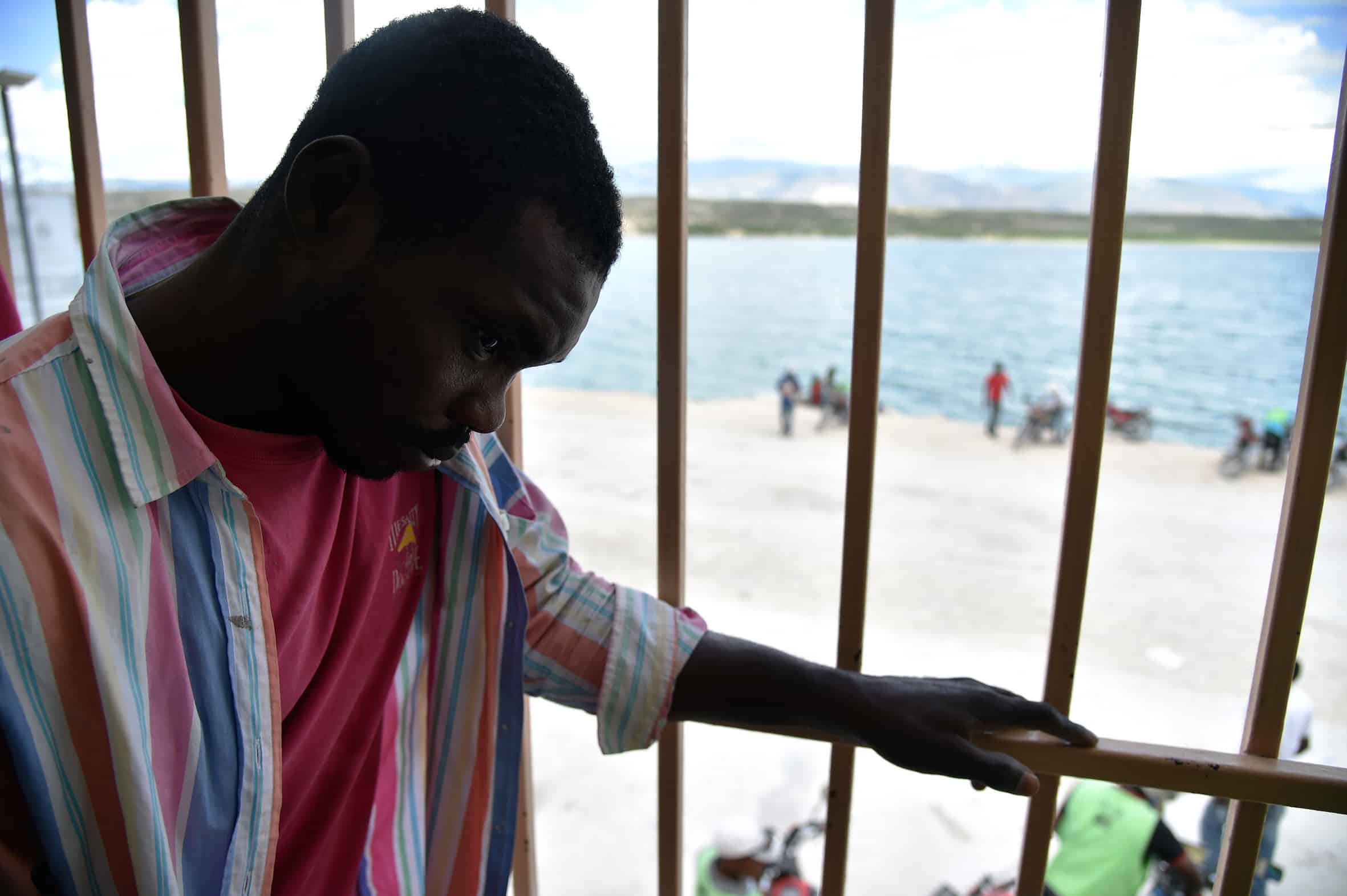 Haitian deportee in Malpasse