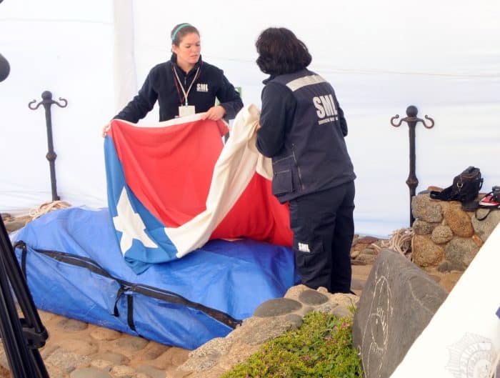 Pablo Neruda coffin