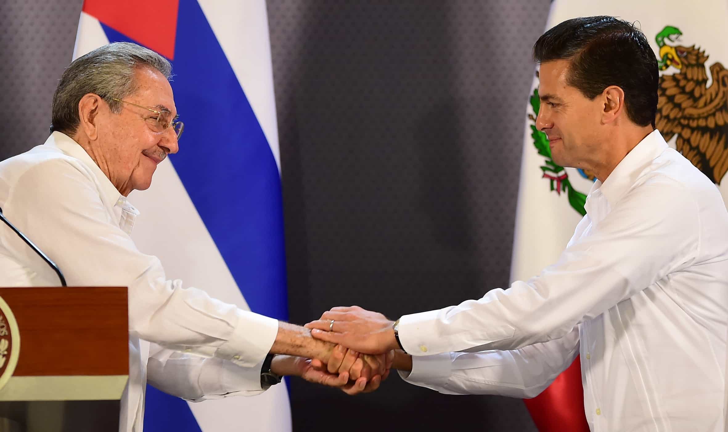 Cuba-Mexico ties: Raul Castro and Enrique Peña Nieto