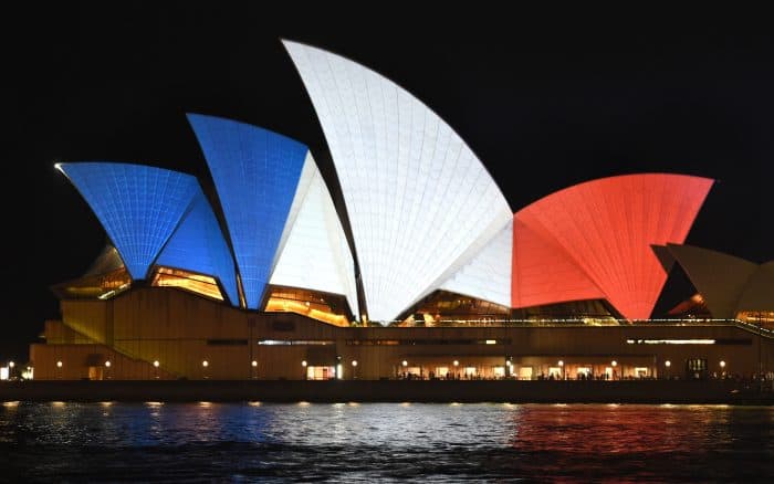 Sydney Paris attacks tribute