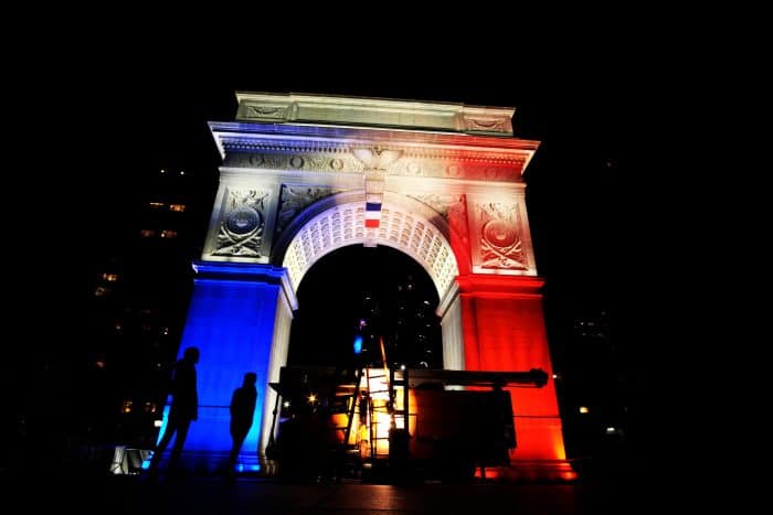 Paris attacks New York memorial