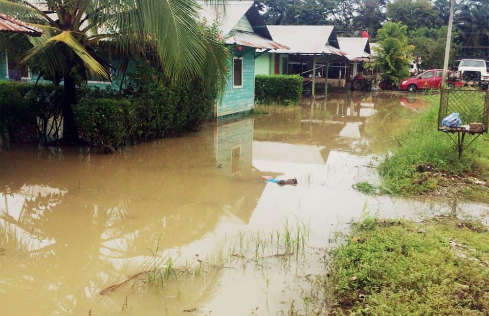 Flooding in Costa Rica southern Pacific region