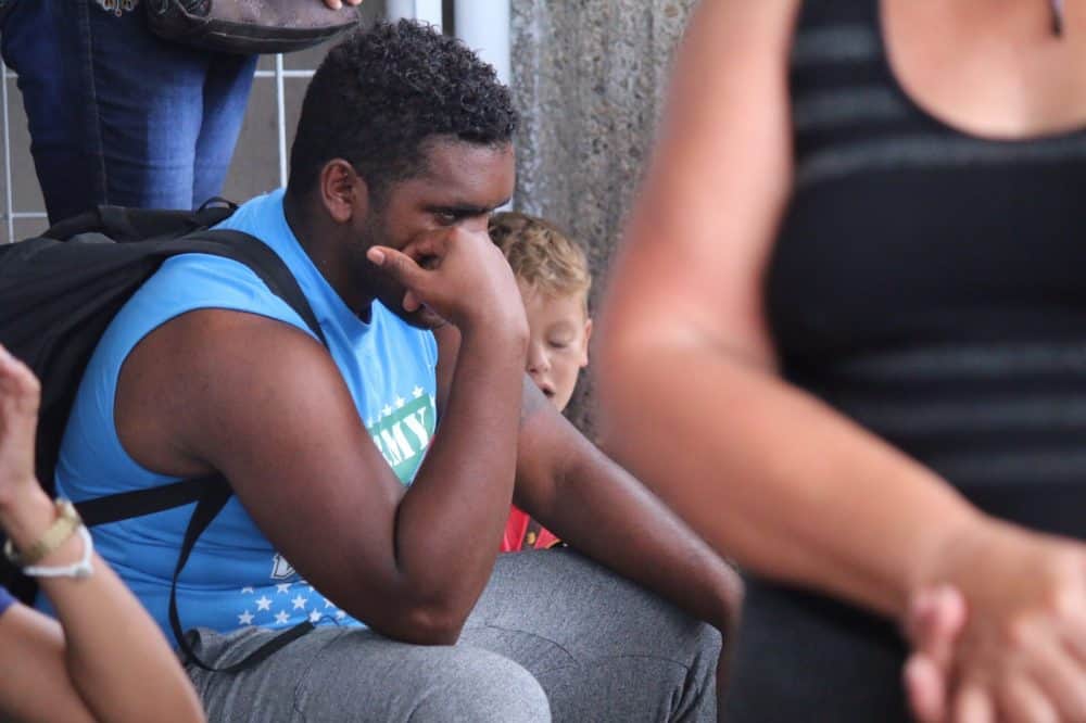 cuban migrant waiting in Costa Rica