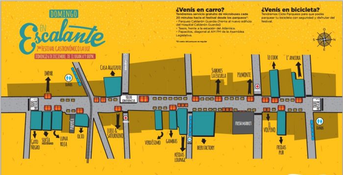 Map of the second Festival La Luz, Dec. 6, 2015.