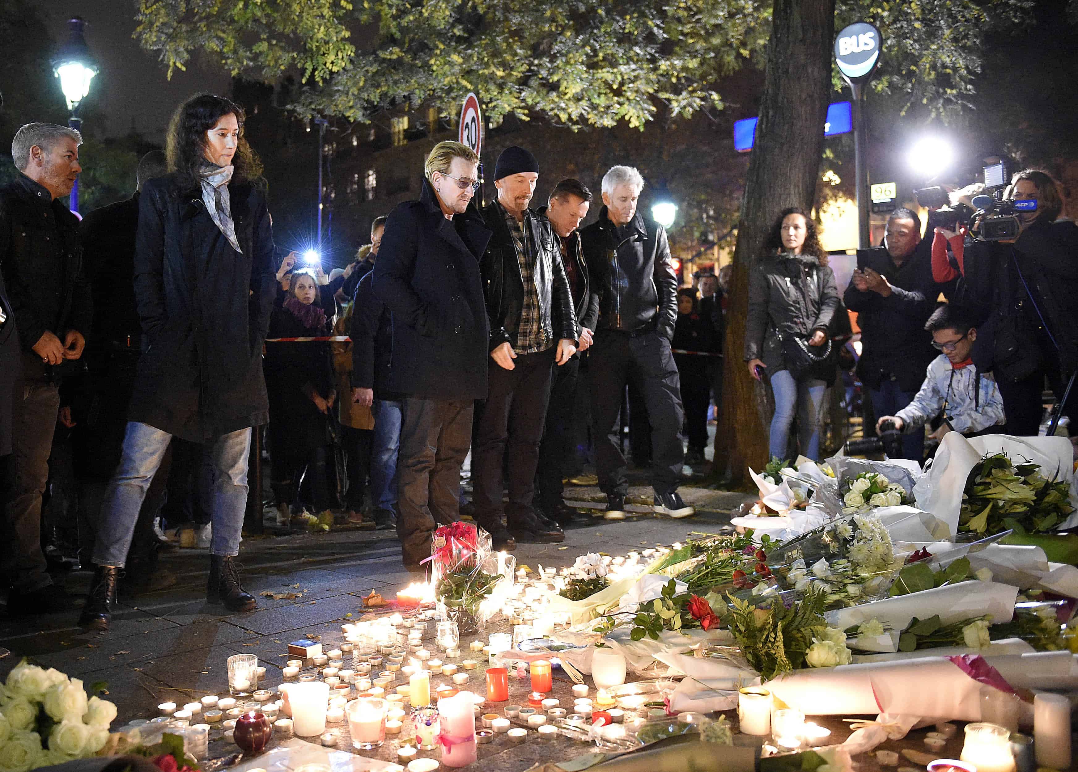 U2 in Paris after attacks
