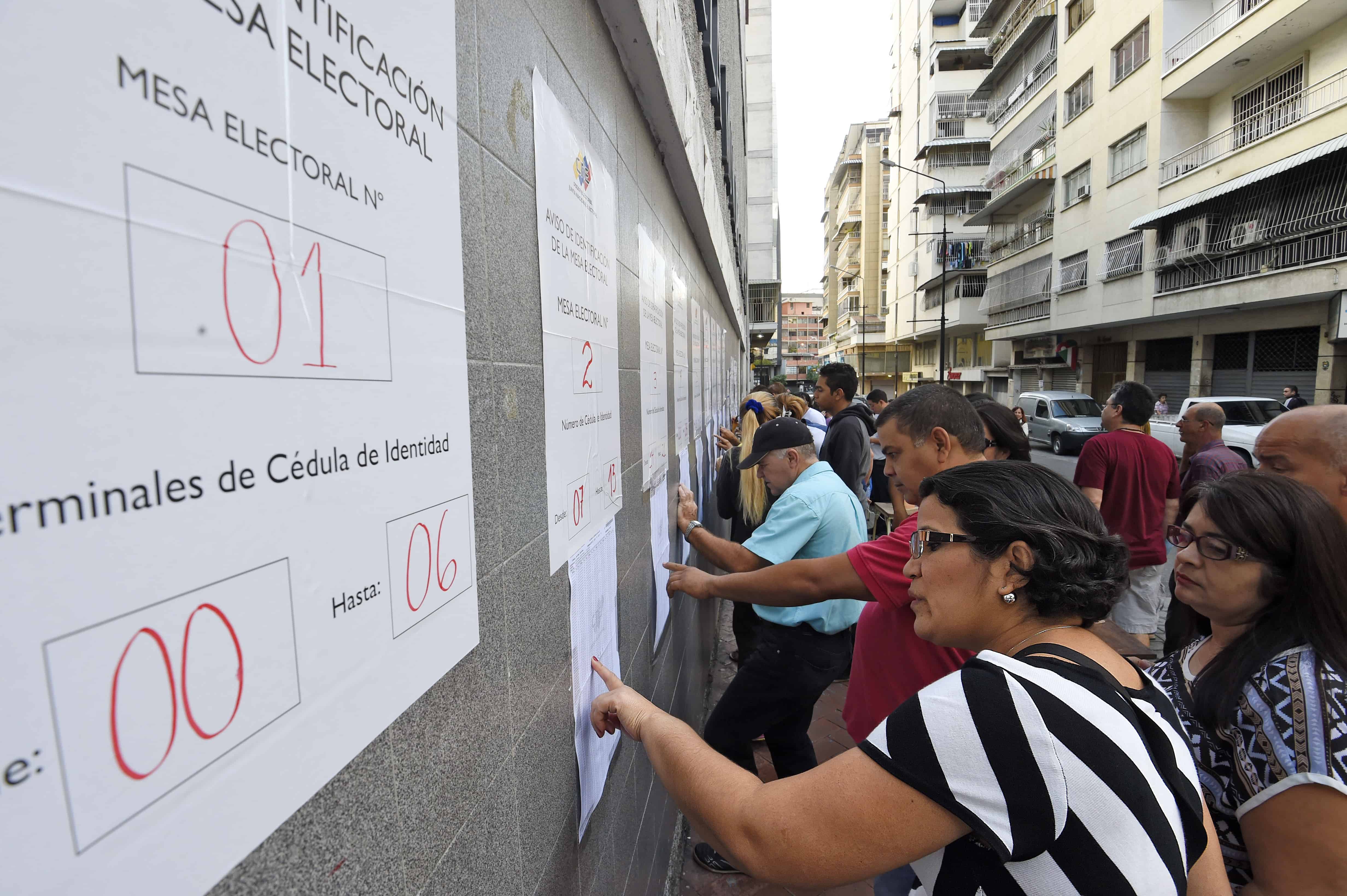 Venezuela elections, voter lists