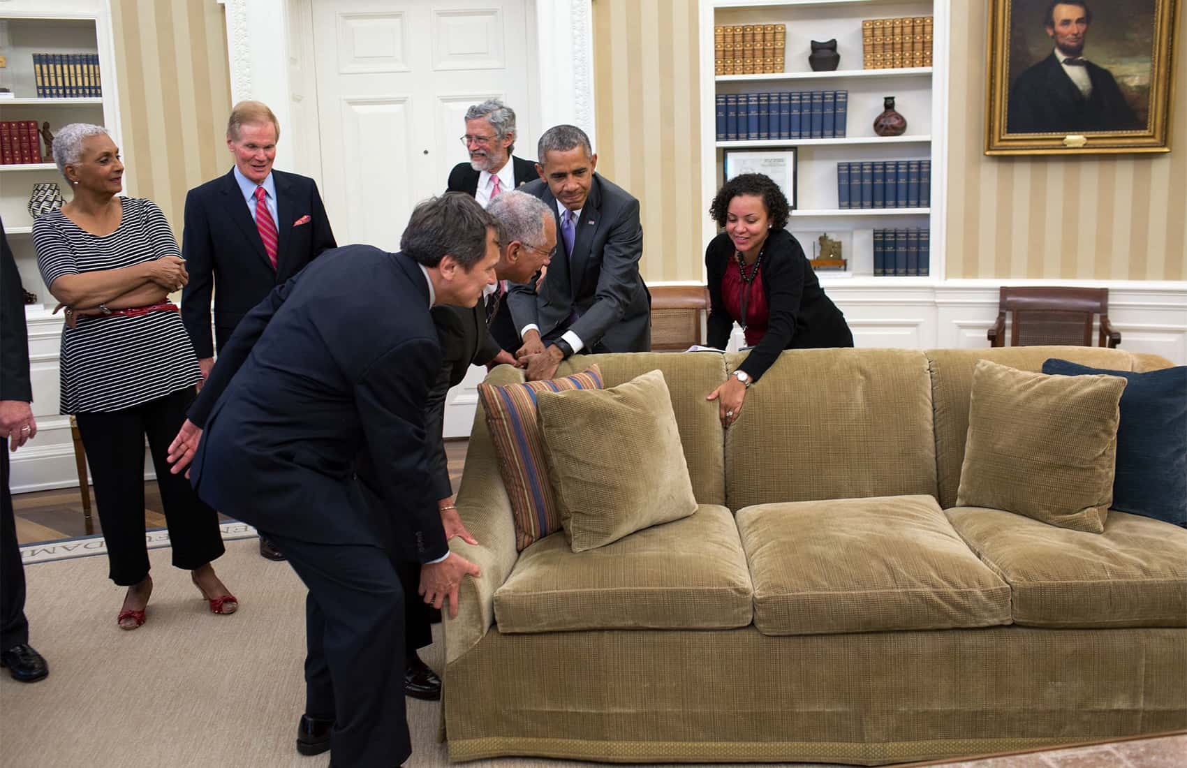 NASA astronaut Franklin Chang Díaz and President Barack Obama. June 9, 2015.