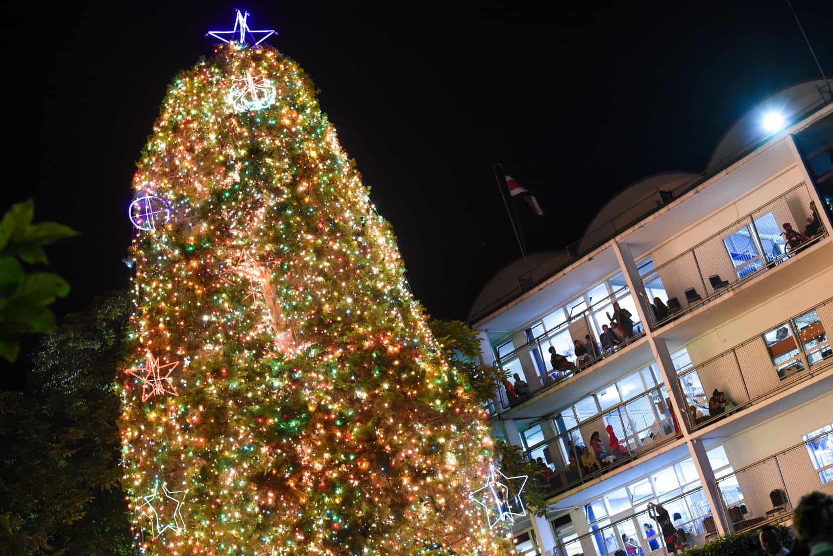 The annual lighting of the Christmas tree at the Children's Hospital in downtown San José took place Thursday night.