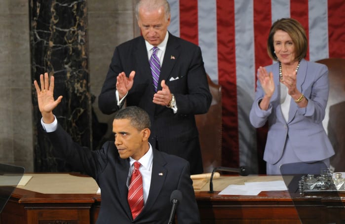 US President Barack Obama's first State of the Union