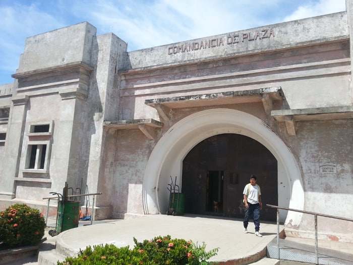 Comandancia de Plaza, the old jail and future museum.