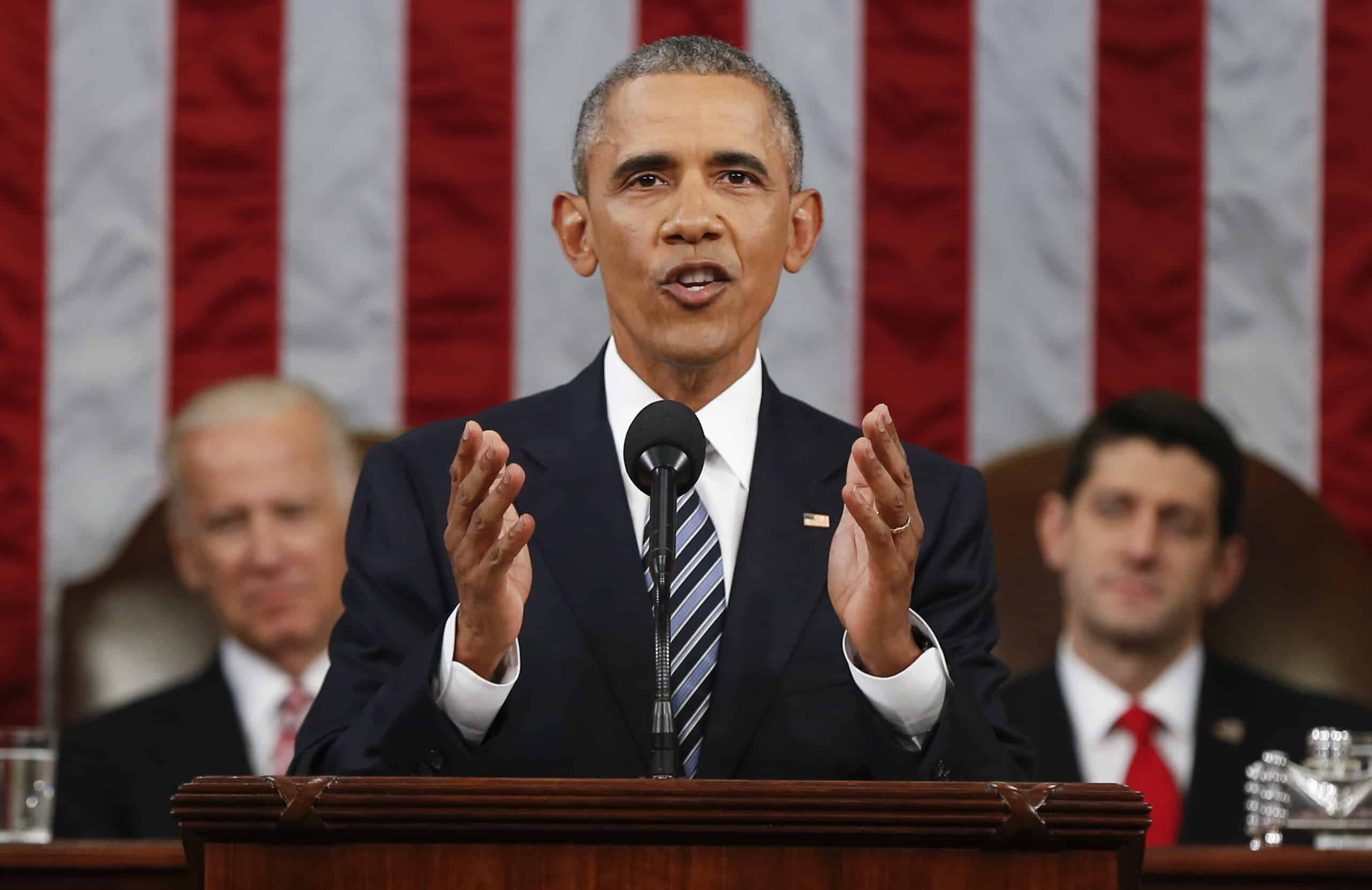U.S. President Barack Obama delivers his State of the Union address