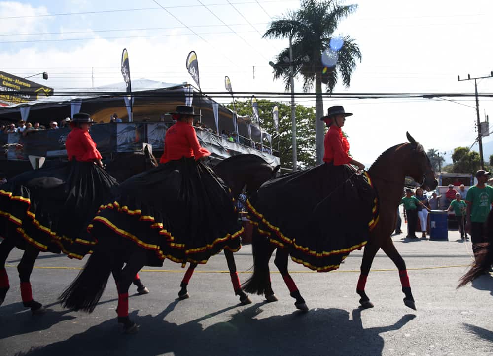 Traditional Dress at the Palmares Tope Costa Rica