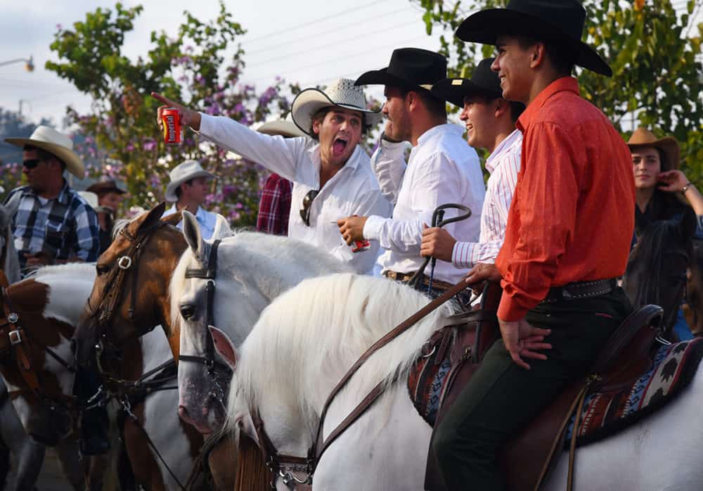 Having fun on horseback at the Palmares Tope Costa Rica