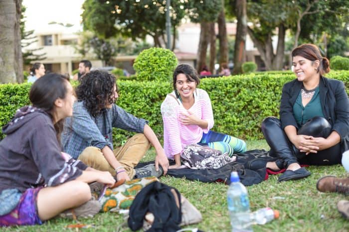 Another group of friends happily enjoying the afternoon. Alberto Font/The Tico Times