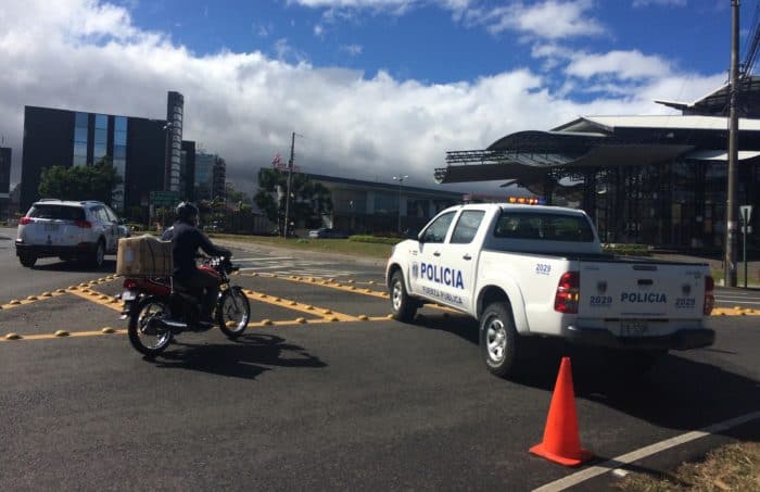 Police road block