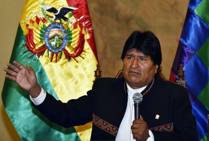 Bolivia President Evo Morales