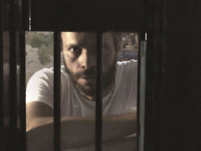 Venezuela opposition leader Leopoldo López in his jail cell.