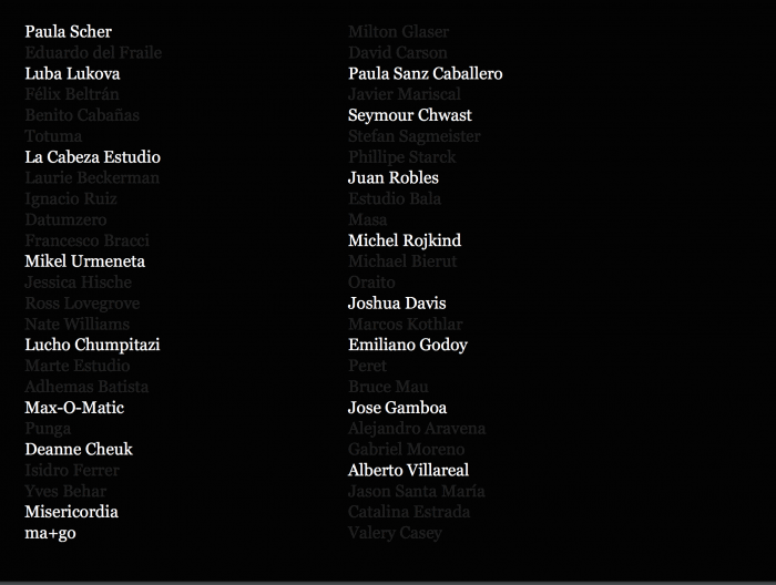 The actual list of the guests who confirmed their attendance to the FID's first edition. 