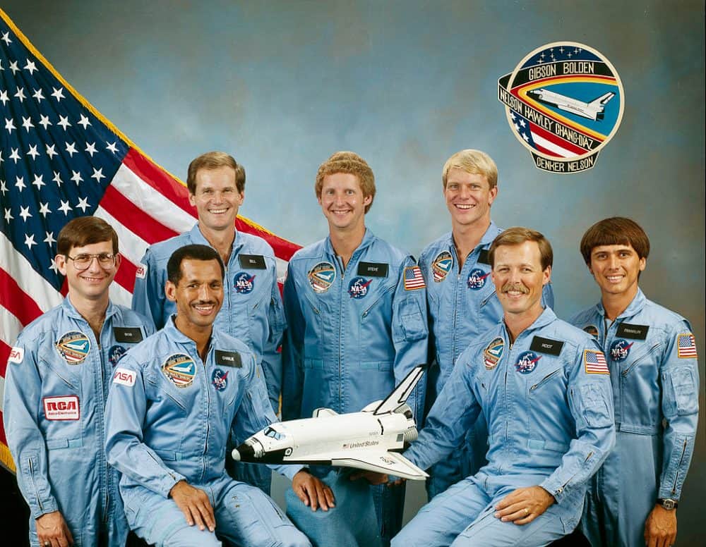 Space Shuttle STS-61C mission crew