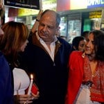 President Luis Guillermo Solís joins sexual harassment protest