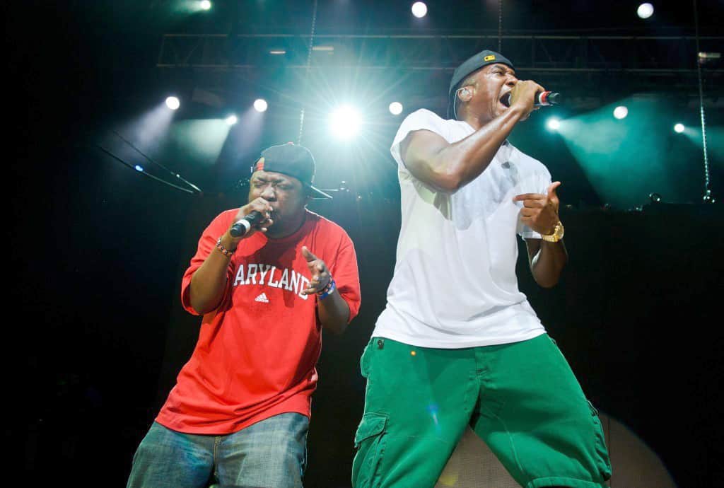 Phife Dawg, left, with Q-Tip, performing with A Tribe Called Quest in 2010.